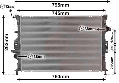 VAN WEZEL 18012707 Radiator motorkjøling