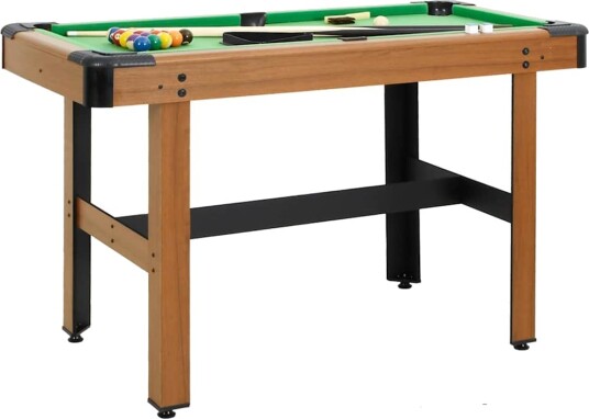 vidaXL Biljardbord 122x61x76 cm brun