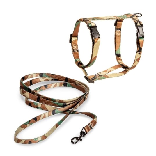 Basic Kattesele + Bånd Camo (M) Basic Kattesele + Bånd Camo (M)