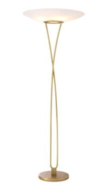 Laila gulvlampe antique brass
