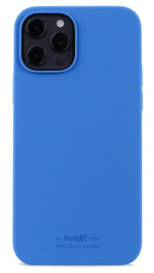 Holdit iPhone 12 / 12 Pro Soft Touch Silikon Deksel - Sky Blue