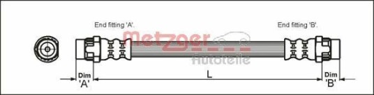 Bremseslange METZGER 4111166