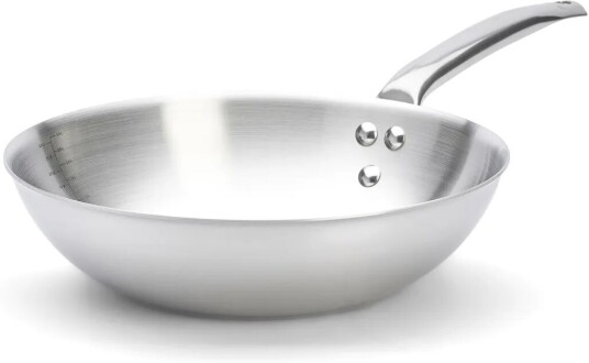 De Buyer Alchimy wok rustfritt stål Ø28 cm De Buyer Alchimy wok rustfritt stål Ø28 cm