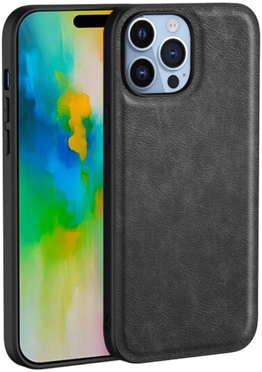 Trolsk Mobildeksel Skinn (iPhone 16 Pro) Svart