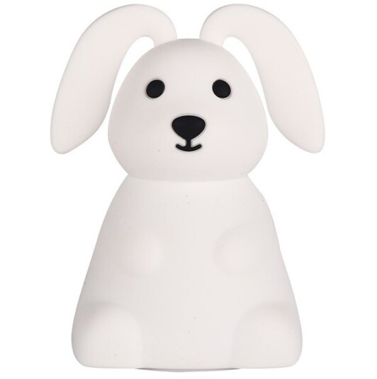 Carlo Baby Bunny Floppy Ears  LED Nattlampe Hvit