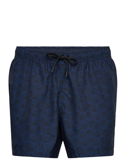 Björn Borg Borg Print Swim Shorts - Navy - S Björn Borg Borg Print Swim Shorts - Navy - S