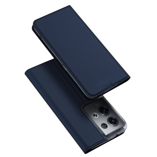 Dux Ducis Dux Ducis Skin Pro-Deksel Oppo Reno 8 Pro-Deksel Med Klaff Kort Lommebokstativ Blå