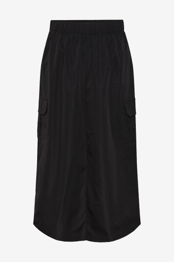 Pieces Skjørt pcJobina MW Midi Cargo Skirt Svart