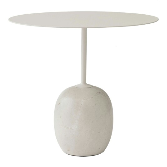 &Tradition Lato LN9 sidebord Hvit, crema diva marmor