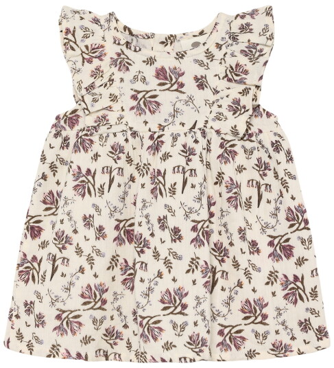En Fant Dress Ns Floral Woven   Cream   68