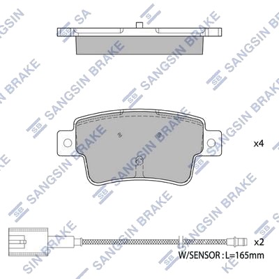 Hi Q SP1832 Bremseklosser