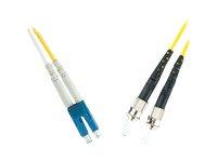 MicroConnect Nettverkskabel - LC-enkeltmodus (hann) til ST-enkeltmodus (hann) - 3 m - fiberoptisk - 9 / 125 micron - OS1 - gul