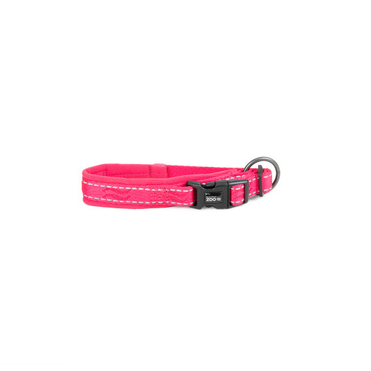 Justerbart Hundehalsbånd Rufus 15 mm x 20-30 cm Rosa fra Selected by Zoo Justerbart Hundehalsbånd Rufus 15 mm x 20-30 cm Rosa fra Selected by Zoo