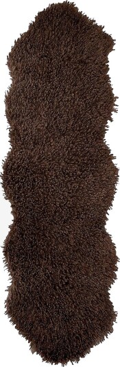 Skinnwille Teppeimitasjon Wooly 180cm Brun