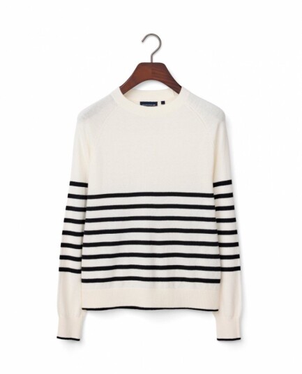 Lexington Clothing Cashmere Blend Raglan Sweater - Cream - M