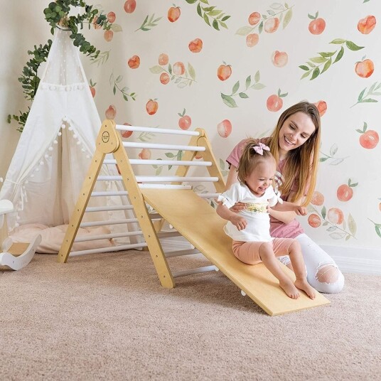 Sagababy Klatrestativ med Sklie, Stor - Natur