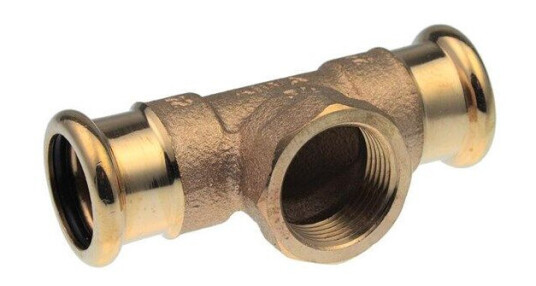 Vsh Fabrieken Xpress copper threaded t-piece fff 28xrp3/4x28 Vsh Fabrieken Xpress copper threaded t-piece fff 28xrp3/4x28