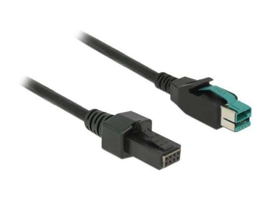 Delock Strømforsynt USB-kabel - USB PlusPower (12 V) til 8-stifts (2x4) PoweredUSB Remote Side - 2 m