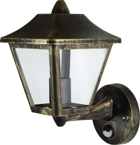 Ledvance Endura Classic Tradition Vegglys Sort Gull Aluminium Ip44 Inngang Fasade Gangsti Terrasse I