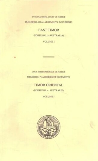 Case Concerning East Timor Av International Court Of Justice