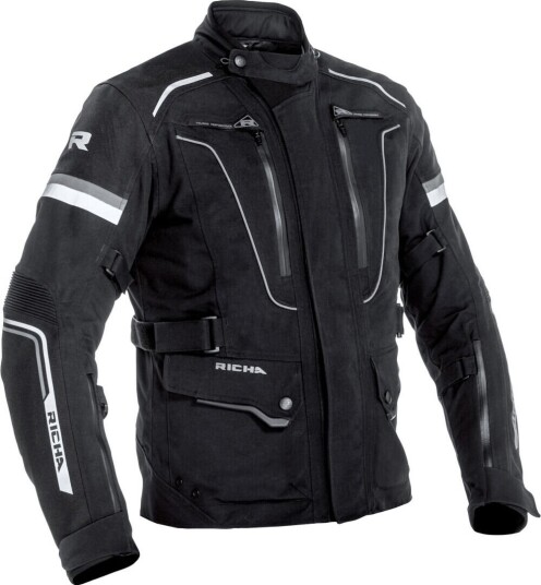 Richa Infinity 2 Pro Motorsykkel tekstiljakke S Svart Hvit Richa Infinity 2 Pro Motorsykkel tekstiljakke S Svart Hvit