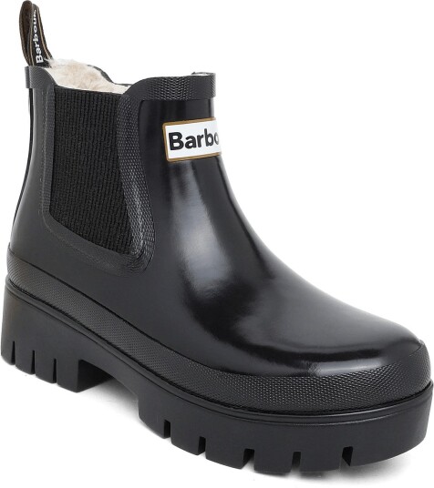 Barbour Barbour Halton Faux Fur Welly Black 40 Barbour Barbour Halton Faux Fur Welly Black 40