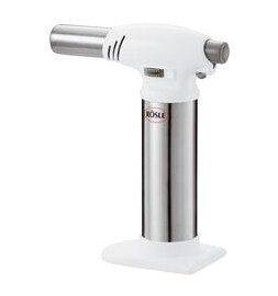 Gasbrännare stål/vit 17 cm