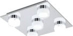 EGLO Romendo 1, LED, Ikke-utskiftbare pærer, 3000 K, 570 lm, IP44, Kromfarget, Gjennomsiktig EGLO Romendo 1, LED, Ikke-utskiftbare pærer, 3000 K, 570 lm, IP44, Kromfarget, Gjennomsiktig