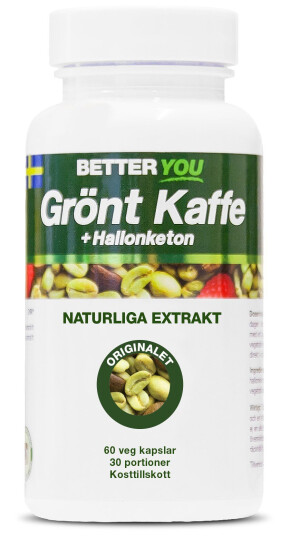 Better You Grönt Kaffe + Hallonketon 60 stk Better You Grönt Kaffe + Hallonketon 60 stk