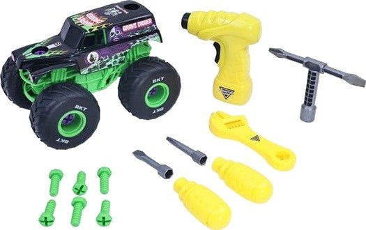 Monster Jam Mechanix 1:18 Build N Rebuild Grave D