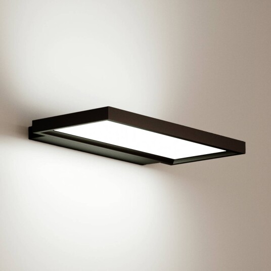 Arcchio LED-vegglampe til kontor Rick svart. universalhvit