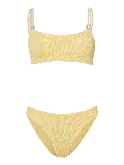 Hunza G Cassie Beaded Bikini Butter Bikini Gul