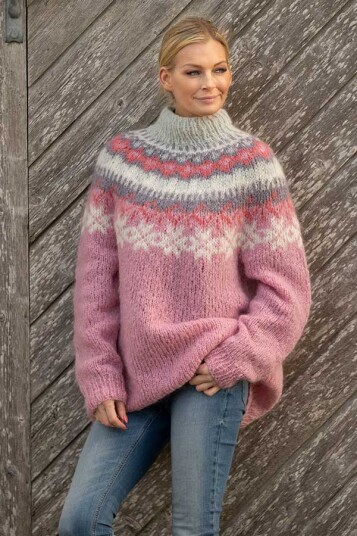 Viking Garn 2009 1 Nova Genser Rosa