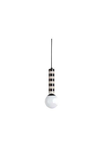 Leitmotiv Pendel Lampe Rayado Svart Takpendler