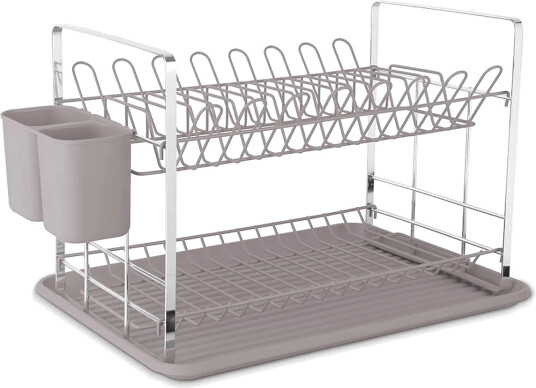 Berlingerhaus Dish Rack Matt Taupe Beige 48X32X29CM Berlingerhaus Dish Rack Matt Taupe Beige 48X32X29CM