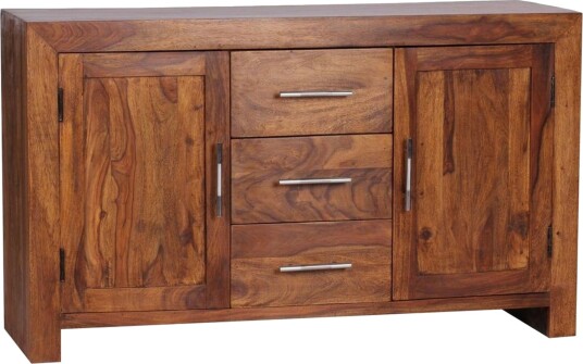 Skjenk Wohnling Heltre 118 x 40 cm 2 dører 3 skuffer Landlig stil -