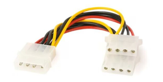 Gembird 4-pins Strømsplitter Kabel 13.3 cm - Intern Strøm Gembird 4-pins Strømsplitter Kabel 13.3 cm - Intern Strøm