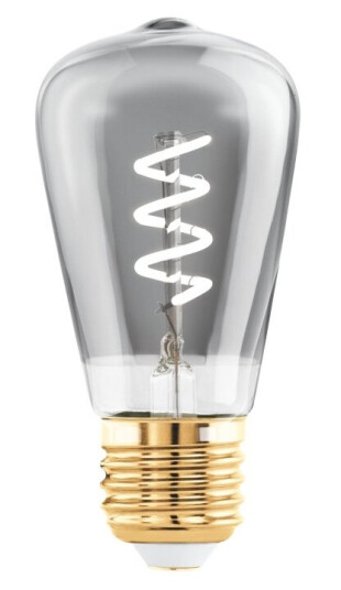 Eglo Led-Filamentlyspære Form: St48 E27 4 W Ekvivalent 11 Varmt Hvitt Lys 3000 K Røyk