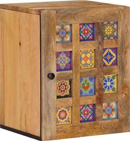 Baderom Hengende Skap Naturlig 38 x 33 x 48 cm Massiv mango tre Baderom Hengende Skap Naturlig 38 x 33 x 48 cm Massiv mango tre