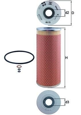 Oljefilter KNECHT OX 72D Oljefilter KNECHT OX 72D