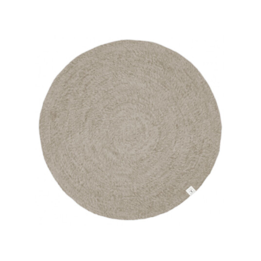 Classic Collection Merino teppe rundt Oat, 160 cm