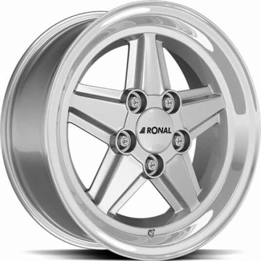 Ronal R9 Silver Rim Lip Cut 7x15 5x120 ET17 B82 Ronal R9 Silver Rim Lip Cut 7x15 5x120 ET17 B82