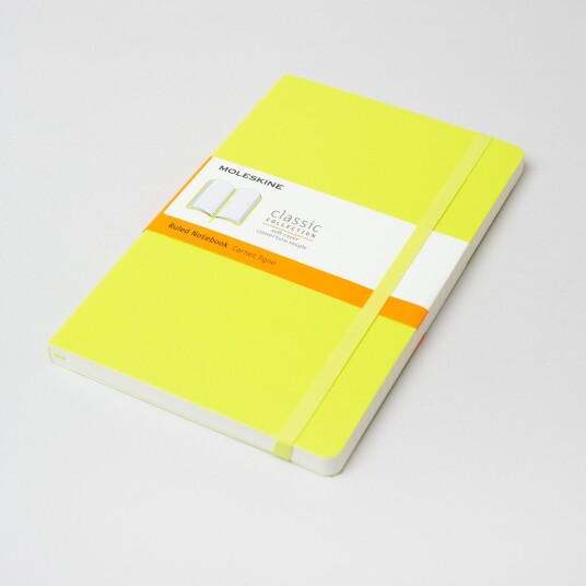 Moleskine Classic, A5 (Softcover), Lemon Green / Ruled