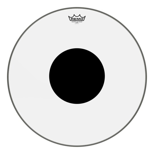 Remo Cs-0320-10- Controlled Sound Clear Svart Dot Drumhead - Top Svart Dot, 20"