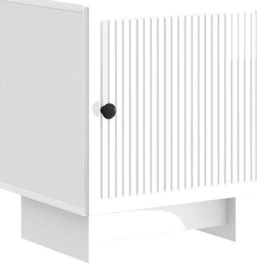  Nattbordskap Høgglans hvit 43 x 34,5 x 50 cm Konstruert tre