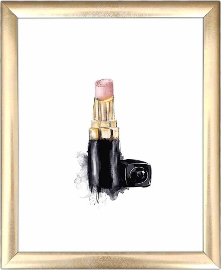 Bilde Abstract med Ramme Flerfarget 22,3x52,8 cm