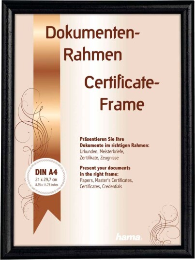 Hama Phoenix Fotoramme A4 sort tre Hama Phoenix Fotoramme A4 sort tre