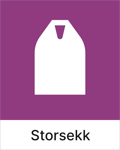 Jo Safety Kildesorteringsskilt Storsekk KI2432