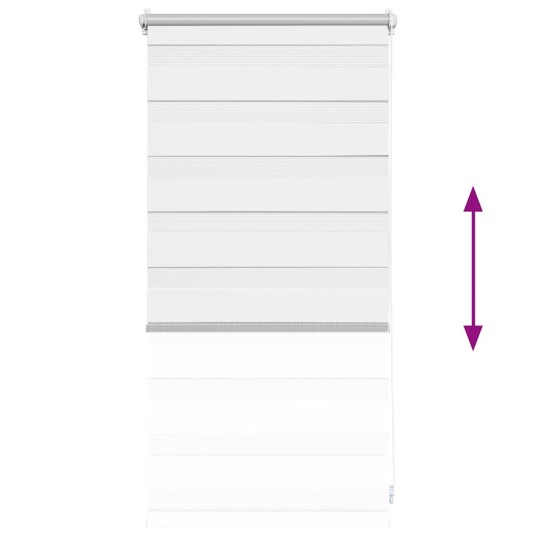 vidaXL Zebra Gardiner 40 x 100 cm Hvit
