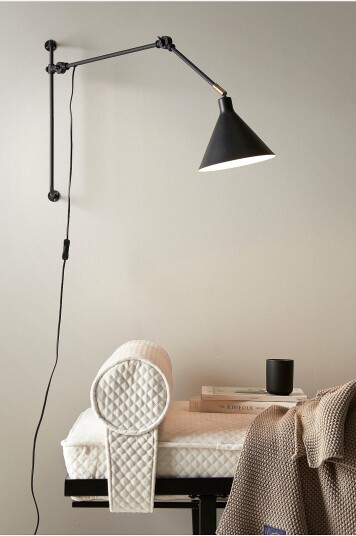 Ellos Home Vegglampe Jordan Liten Svart Ellos Home Vegglampe Jordan Liten Svart